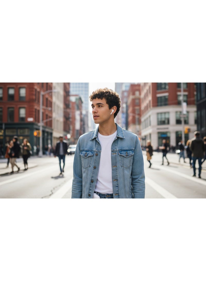 ريفرسونج سماعة ريفر سونج Audio Air X5+ EA78 لاسلكية بالكامل – لون أبيض، بطارية 300 مللي أمبير، تحكم باللمس، استشعار داخل الأذن، شحن لاسلكي مع جراب حماية - Image 5